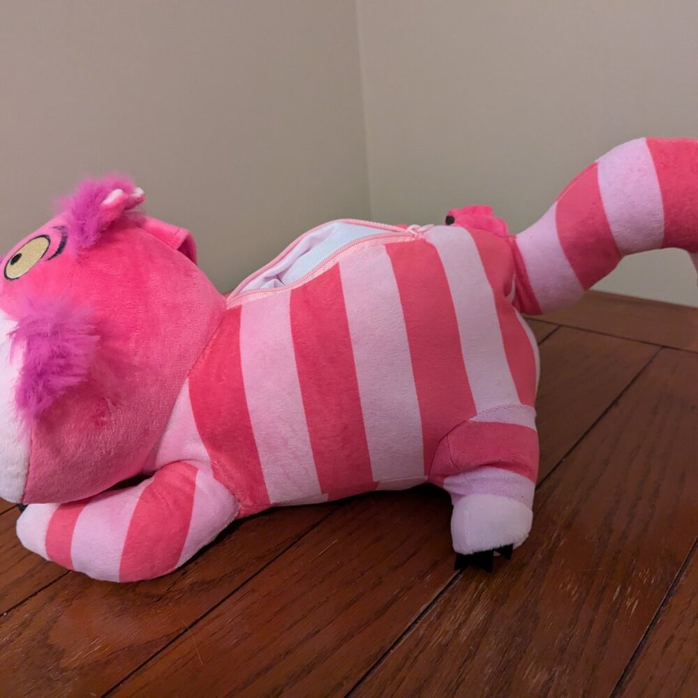 Disney Cheshire Cat Plush Costume Companion Purse Alice in Wonderland Cosplay - Picture 3 of 8